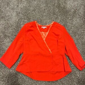 CAbi Vibrant Red Blouse